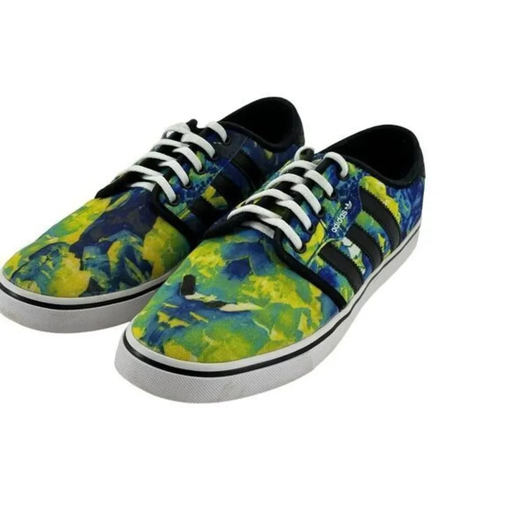 Adidas Skateboard Shoe Unisex Blue / Green Deadstock Size Men 8 /‎ Women 9.5